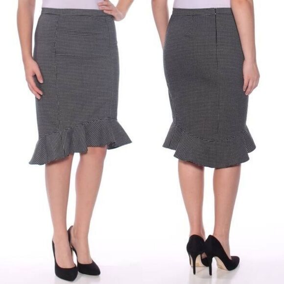 NWT MAX STUDIO Peplum Hi-Lo Midi Skirt M - Picture 1 of 7